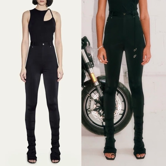 ET OCHS Jacob Fit-&-Flare Hot Pants in Black Size:2 - Picture 4 of 12